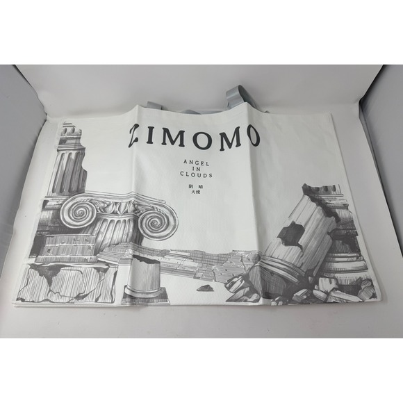 Popmart Handbags - PopMart Zimomo Angel in Clouds Tote Bag White Canvas Graphic Print 26" New